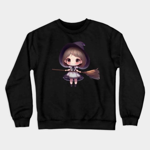 Cute Witch Crewneck Sweatshirt by AT Digital